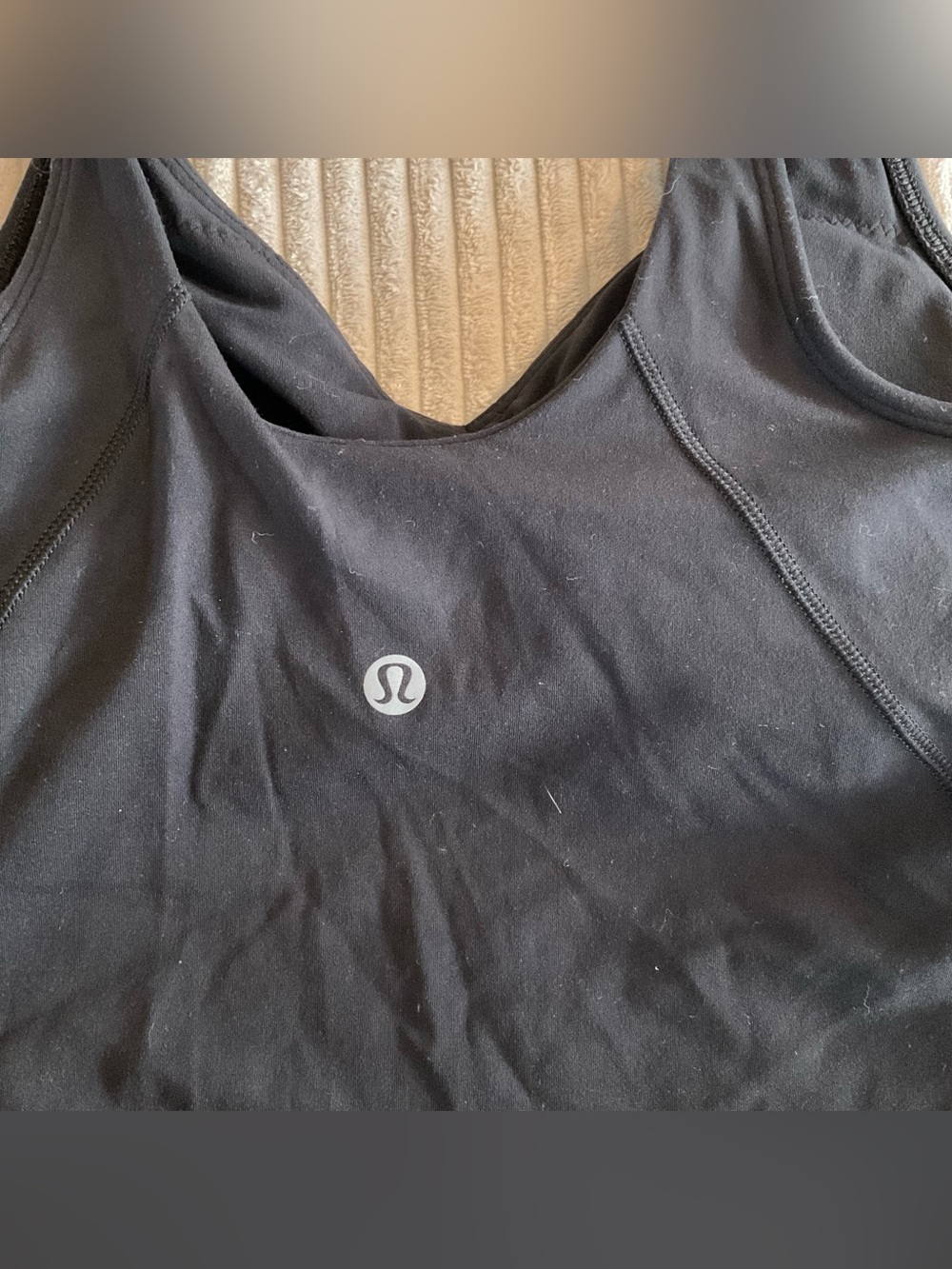 Lululemon x orange theory align black crop top sports bra - Picture 3 of 4